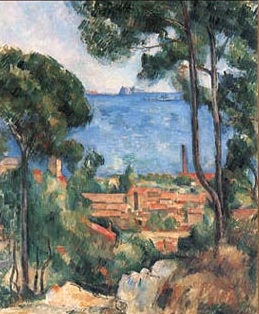 Cezanne, l'Estaque tra gli alberi
